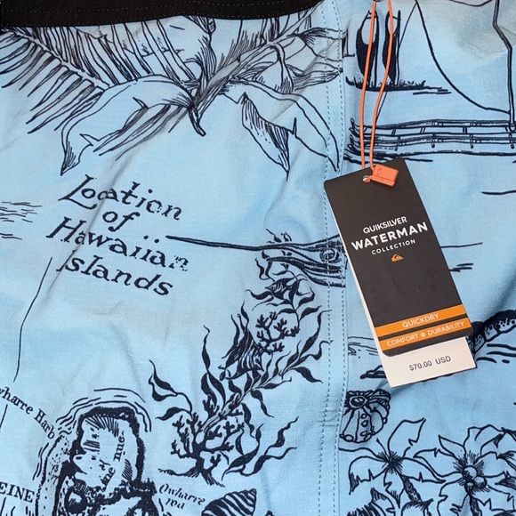 QUICKSILVER WATERMAN BOARD SHORTS - Picture 2 of 7